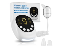 Aspirador Nasal Eléctrico Para Bebés, 9 Niveles, Luz Nocturna, Música Suave, Batería Integrada.