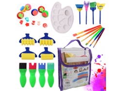 Juego De 25 Cepillos Lavables De Esponja Para Niños Pequeños, Juguetes 1*