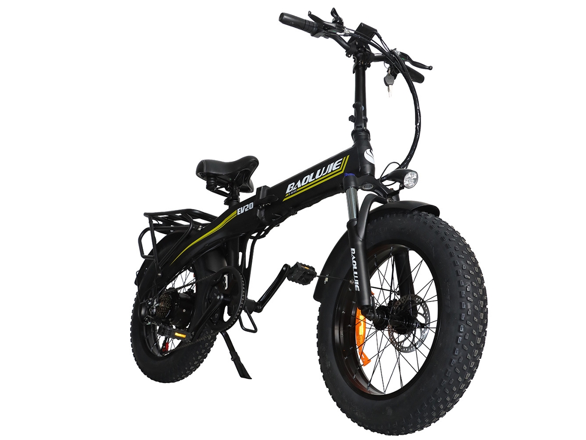 Bicicleta Elétrica Dobrável BAOLUJIE D7, Bateria de 48v 16ah, Shimano de 7 Velocidades