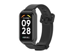 Pulsera de silicona Mijobs con revestimiento metálico para Xiaomi Smart Band 8 Active / Redmi Band 2
