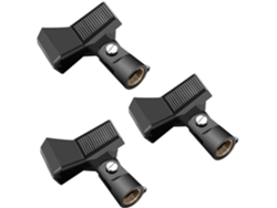 Juego de 3 abrazaderas para micrófono Neewer, con tornillo de 5/8 de pulgada, compatible con micrófonos de 22 a 35 mm de diámetro.