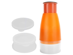 Prensa de ajo manual con prensa de mano y 2 cajas de plástico naranja para utensilios de cocina Otros