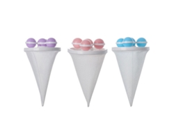 3 Atrapacabellos Para Lavadora, Fibra De Poliéster, Red Cónica, Azul, Morado, Rosa.