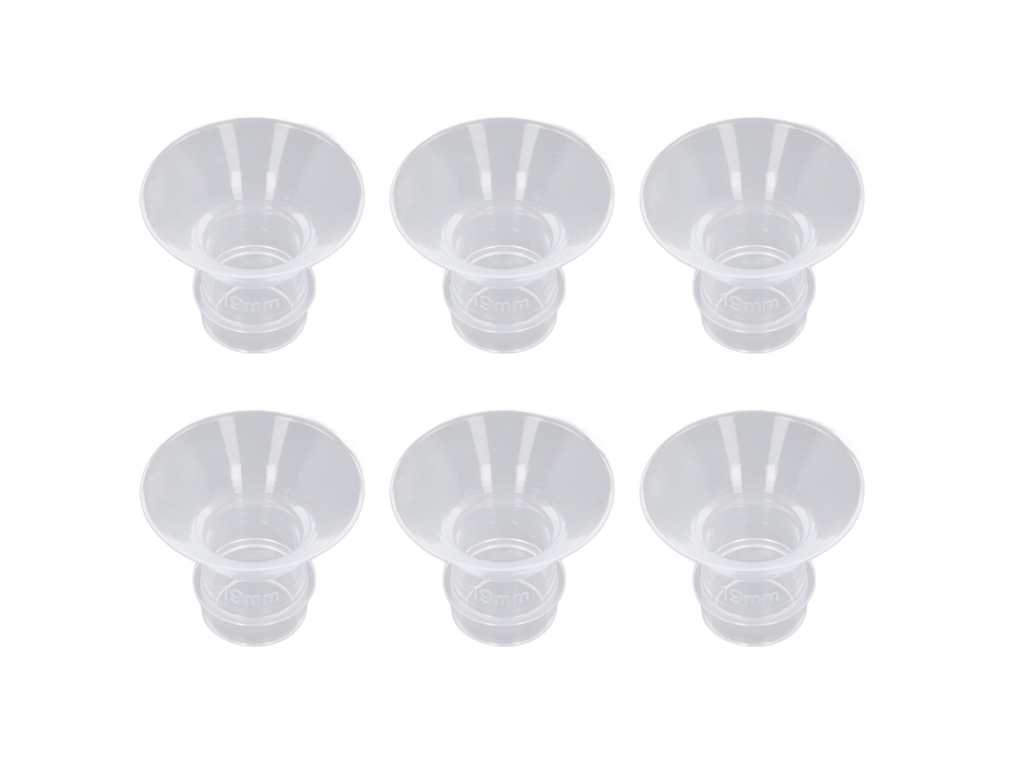 6 Insertos De Silicona De 19 Mm Para Extractor De Leche Portátil Manos Libres De 24 Mm