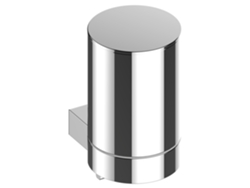 Dispensador de jabón líquido Keuco Plan, vaso deslizante de metal, 280 ml, 14951010000, color cromado