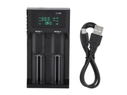 Cargador Inteligente Liitokala Lii S2 Con 2 Ranuras De Cc De 5v2a E Indicador De Energía.