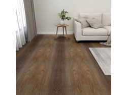 Tarimas De Suelo Autoadhesivas 20 Unidades Pvc Marrón 1,86 M²
