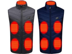 Chaleco Eléctrico Calefactable Con 3 Niveles De Temperatura Ajustables Para Mantener El Calor En Invierno, Chaqueta Lavable.