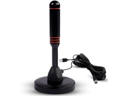 Antena Tv Portátil Alto Ganancia Base Magnética 360° Dvb-t2 Dtmb Soporte 4k 1080p