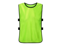 Chaleco De Entrenamiento Mercerizado Para Deportes Al Aire Libre: Fútbol, Baloncesto, Voleibol - Verde Fluorescente - Para Niños