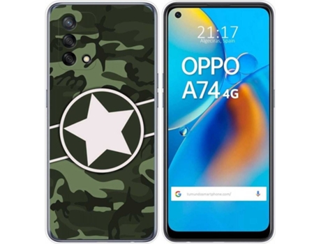 Carcasa Oppo A74 4G TUMUNDOSMARTPHONE Camuflaje 01 Multicolor