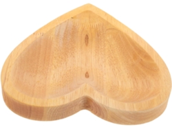 Bandeja De Madera Con Forma De Corazón Para Exhibir Joyas, Pulseras Y Cuentas. Duradera Y