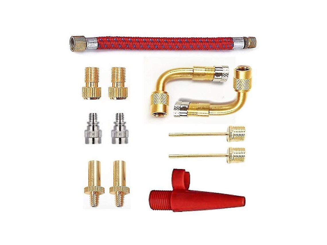 Adaptadores De Boquilla Para Bombas De Bicicleta, Convertidores De Válvula, Conectores De Cobre Y Extensiones Para Neumáticos, Balones Y Colchones.
