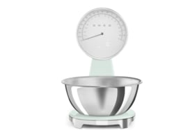 Balanza de Cocina SMEG Analógica y Digital - KSF01PGWW (Capacidad 5Kg - Precisión de 1g - Verde)
