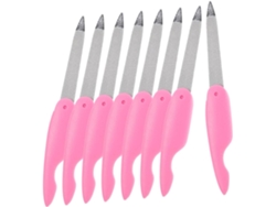 Limes A Ongles Pliables Mini Lot De 8 En Métal, Outils Dobles Faces Lavables Pour Manicura Et