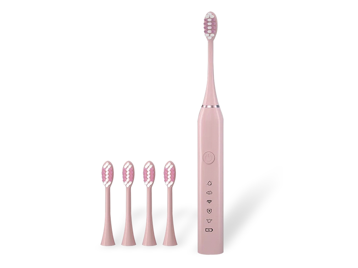 Cepillo de dientes eléctrico Sonic 330. Modos de limpieza, pulido, blanqueamiento, sensibilidad y masaje. Incluye 5 cabezales.