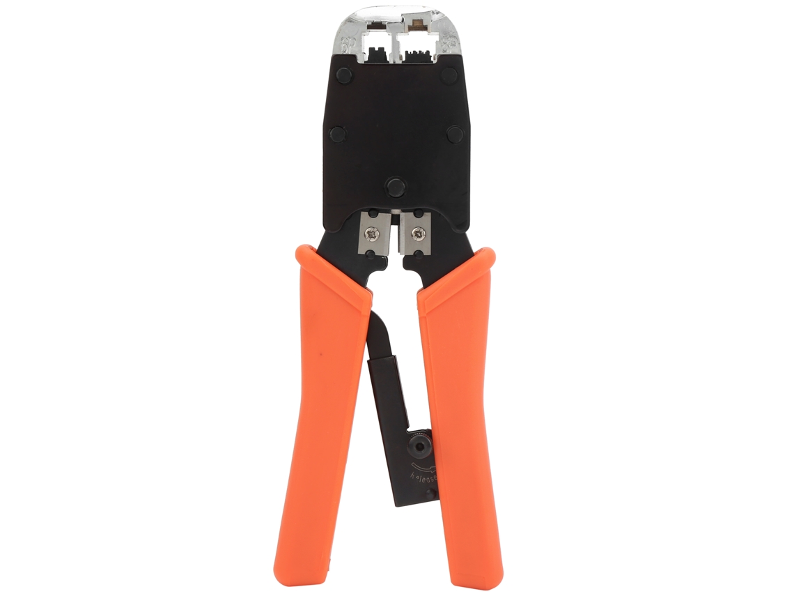 Herramienta De Crimpado De Acero N.° 45 Con Trinquete Para Conectores Rj, Cables Y Alambres.