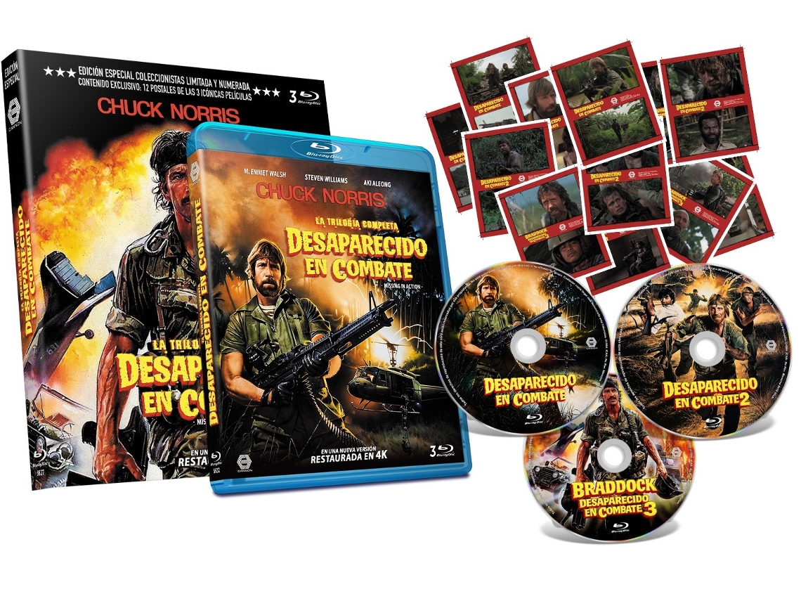 Missing In Action Trilogy / Trilogia Desaparecido En Combate 1 2 3 RESEARCH (1984, 1985, 1988)