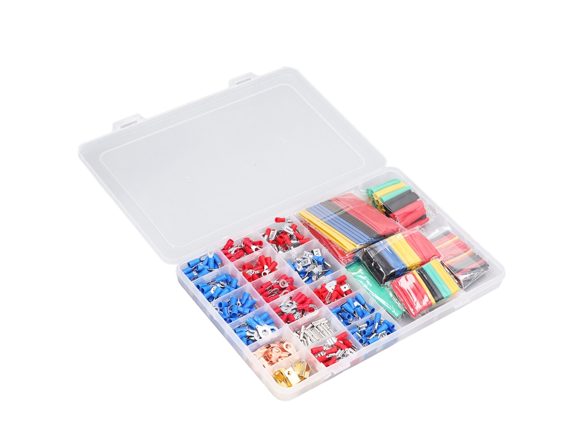 Kit de 678 terminales eléctricos aislados para presión en frío con caja de almacenamiento (modelo 2026)