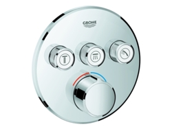 Sistema de alimentación ininterrumpida Smartcontrol, tres ventiladores, roseta redonda Grohe
