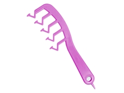 Peine de Dientes Anchos en Forma de Z para Peinados y Flequillos, Adecuado para Cabello Fino y Suave.