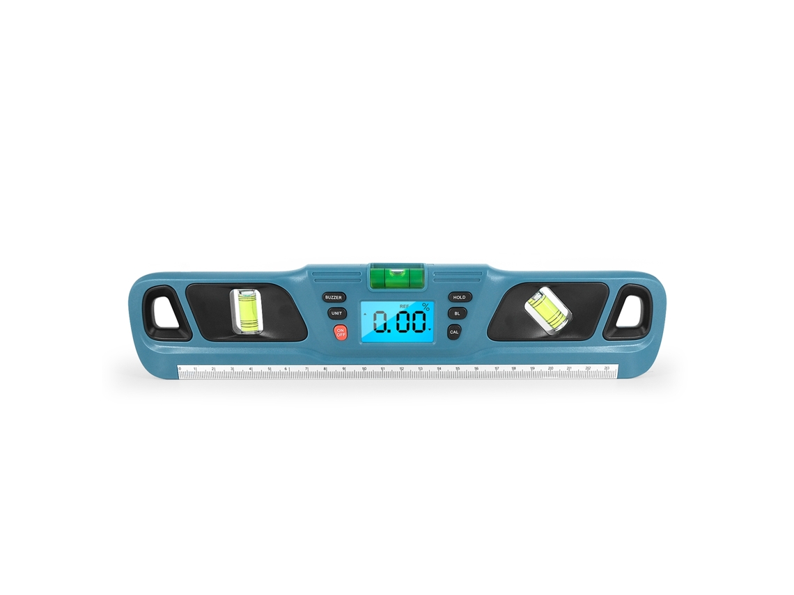 Protrador Digital Con Nivel Magnético Lcd, Medidor De Ángulo Multifuncional De Acero Inoxidable, Medición Absoluta Y Relativa, Retención De Medición Y Conversión De Unidades.