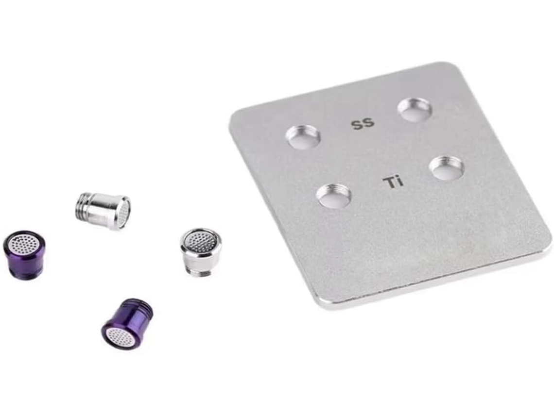 M5x0.5 Para Nx8 Iems, Burbujas Acústicas De Ajuste De Sonido En Aleación De Titanio Y Acero Inoxidable.