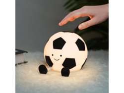 Luz Nocturna Con Forma De Balón De Fútbol De Silicona, Recargable Por Usb.