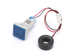 Indicador Digital De Corriente Ac Con Led 22mm 0-100a Ac220v Azul
