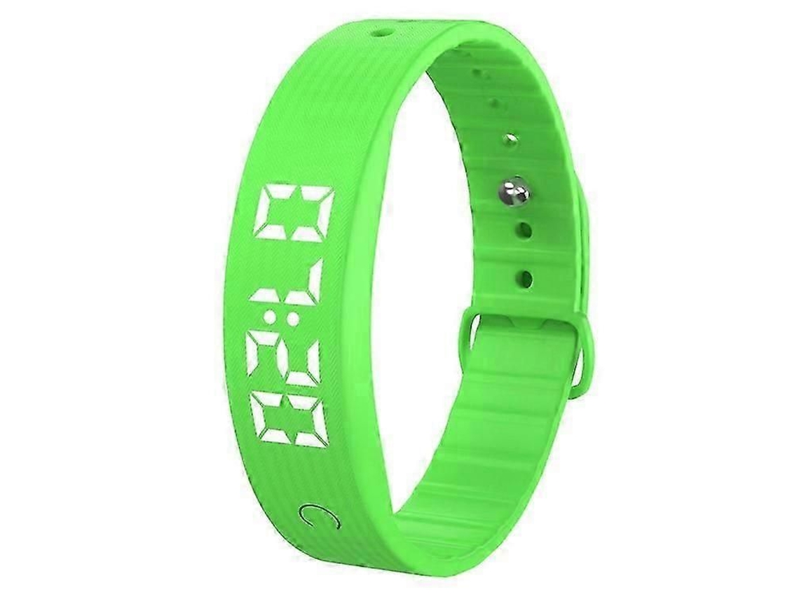 Pulsera inteligente W5sv con alarma vibratoria, monitor de sueño y pantalla digital.
