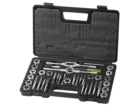 VEVOR Juego de Machos y Troqueles 40 PCS Rodamiento de Acero, Métrico M3 a M12
