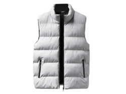 2026-chaleco Acolchado Casual De Cuello Alto Para Hombres Mystdiy Para Uso Al Aire Libre