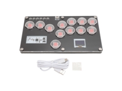 Controle Arcade EOOCOO (suporta Hot Swap de 12 Teclas)