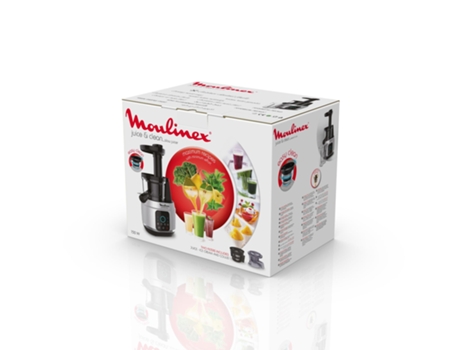 Moulinex Juice & Clean Zu420E Exprimidor lento 150 W Aluminio Negro
