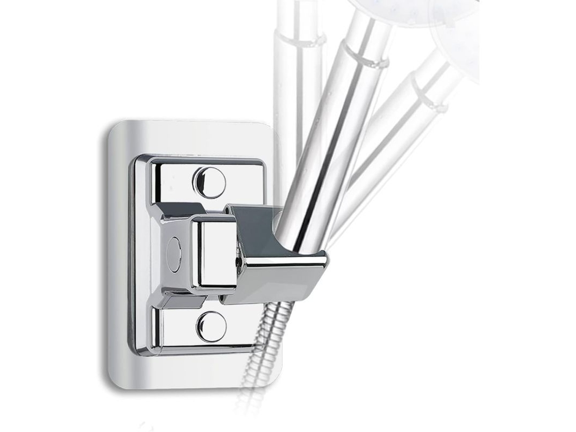 Soporte de ducha universal, ajustable, 360°, con adhesivo, para montaje en pared, hasta 18 kg.