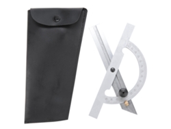 Regla Transportadora Ajustable De Acero Al Carbono De 100x150 Mm Para Medición De Ángulos.