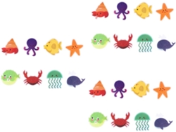 Juego de 3 pegatinas Slowmoose resistentes y fáciles de aplicar (20 unidades x 3)