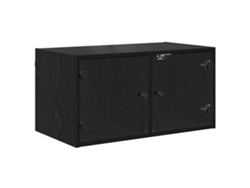 Maison Exclusive - Armarios De Pared 2 Pcs Roble Negro 68 X 37 X 35 Cm