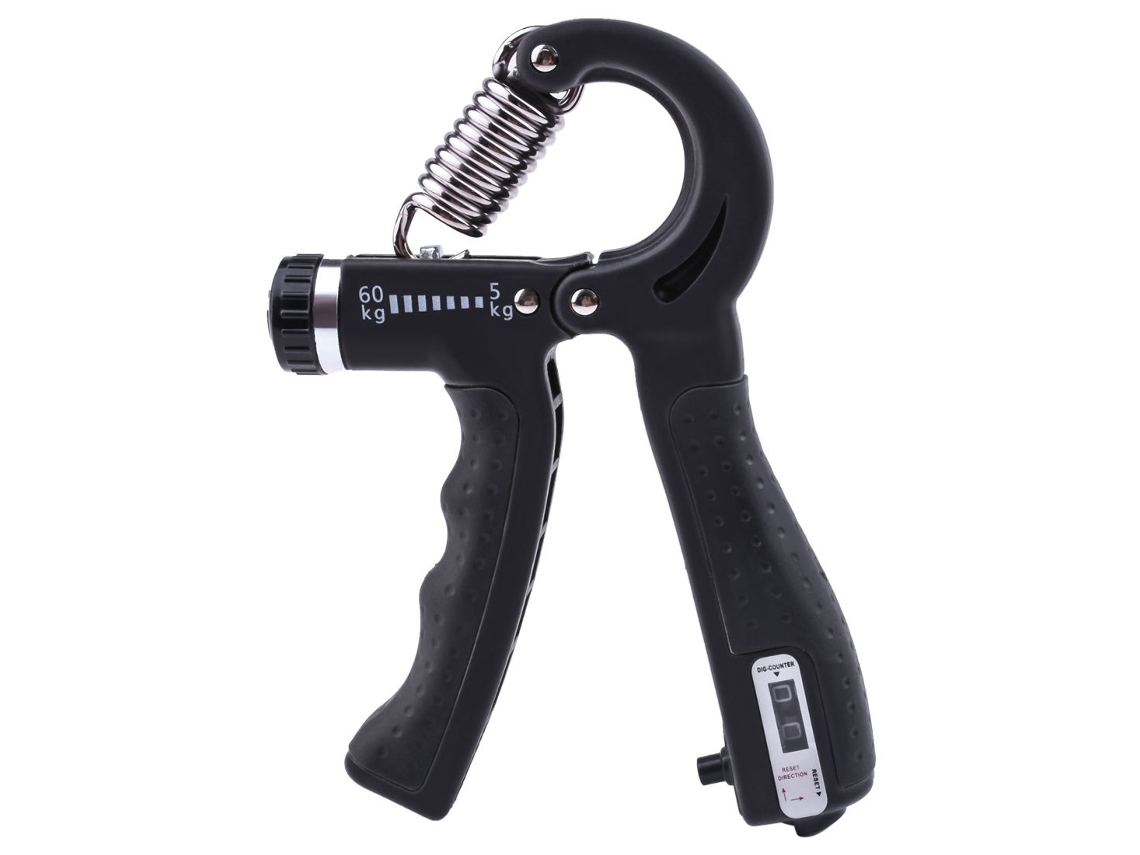 Fortalecedor De Agarre De Mano Ajustable 5-60 Kg Black