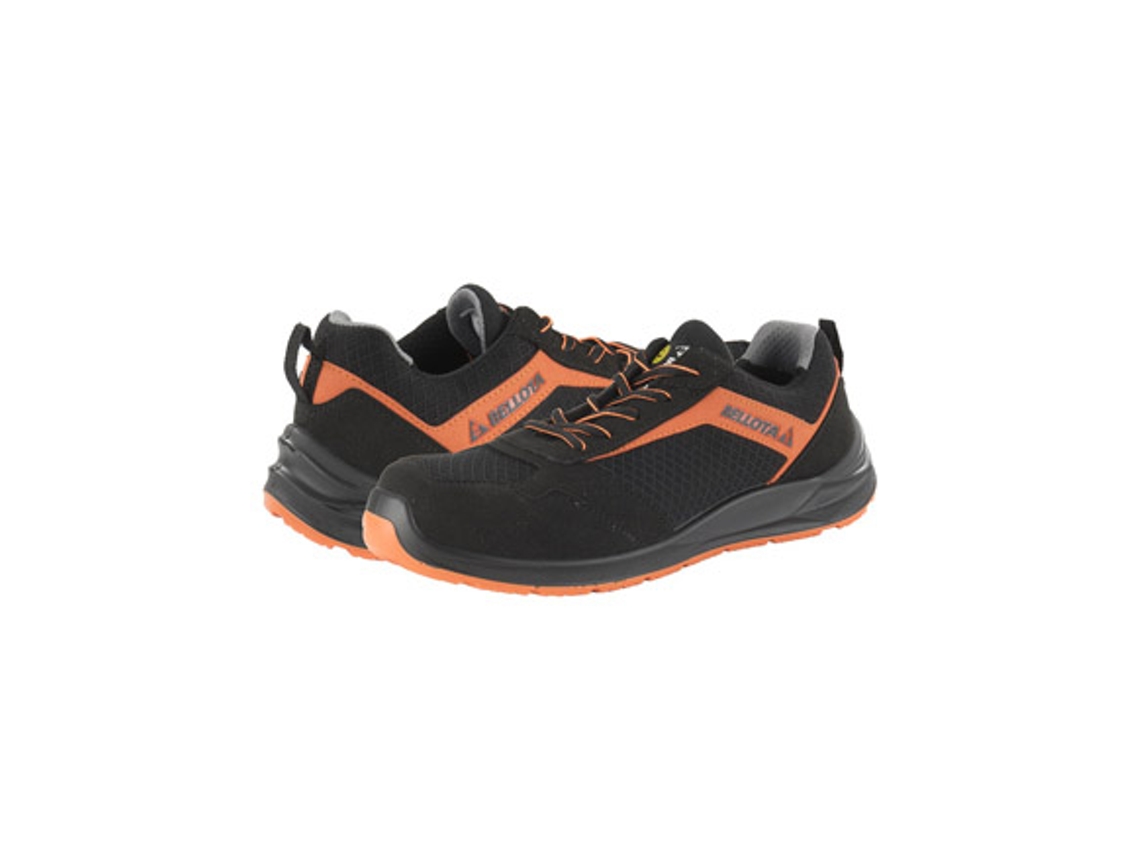 Zapato Seguridad S1P Esd Flex Negro / Naranja
