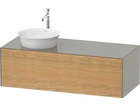 DURAVIT Tulip blanco, mueble de pared, ancho 1300 x fondo 550mm, con 1x extraíble, con tecnología tip-on, WT4977L