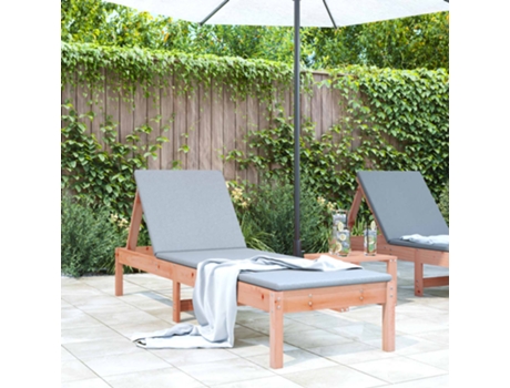 MAISON EXCLUSIVE - Tumbona de madera maciza douglas 199,5x60x74 cm