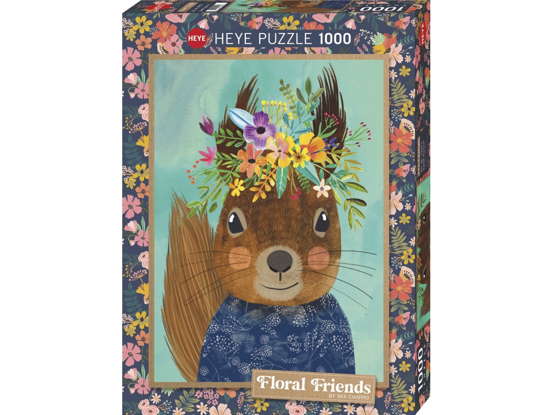 Puzzle 1000 Pcs Floral Friends Sweet Squirrel (9 años)