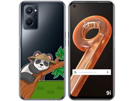 Carcasa Realme 9i TUMUNDOSMARTPHONE Dibujos Transparente Panda Multicolor