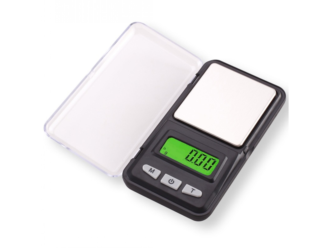 Mini báscula digital de bolsillo de alta precisión para joyería con pantalla LCD retroiluminada, 100 g/0,01 g Gertiz