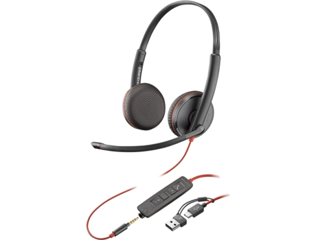 Auriculares Usb-C Jack Mm POLY Negro