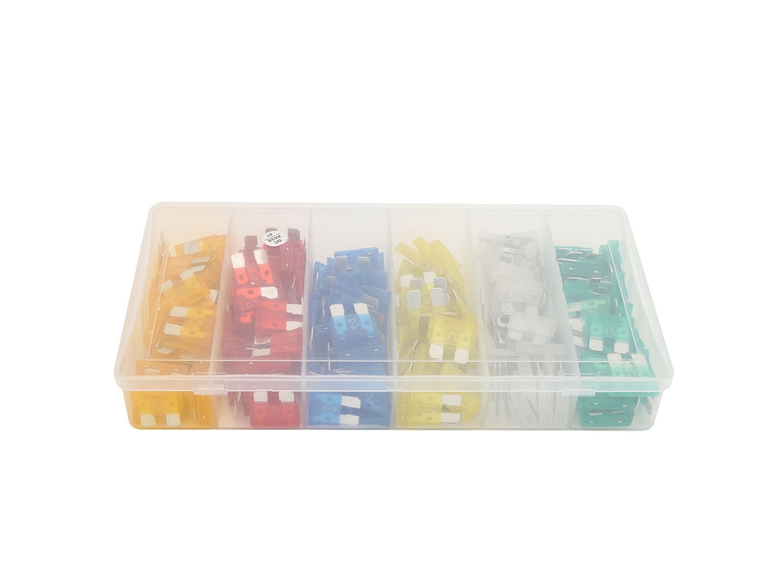 Kit de fusibles de cuchilla de aluminio transparente (200 piezas) para automóviles y camiones