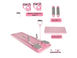 Tabla de ejercicios, diseño plegable, tecnología de rebote automático, color rosa.