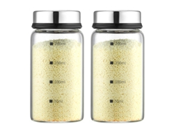 Juego de 2 botes para condimentos, 200 ml, con orificios para condimentos NEVEANCE