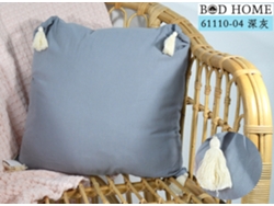 Almofada Con Franjas Cinzenta 45*45 Cm BOD HOME
